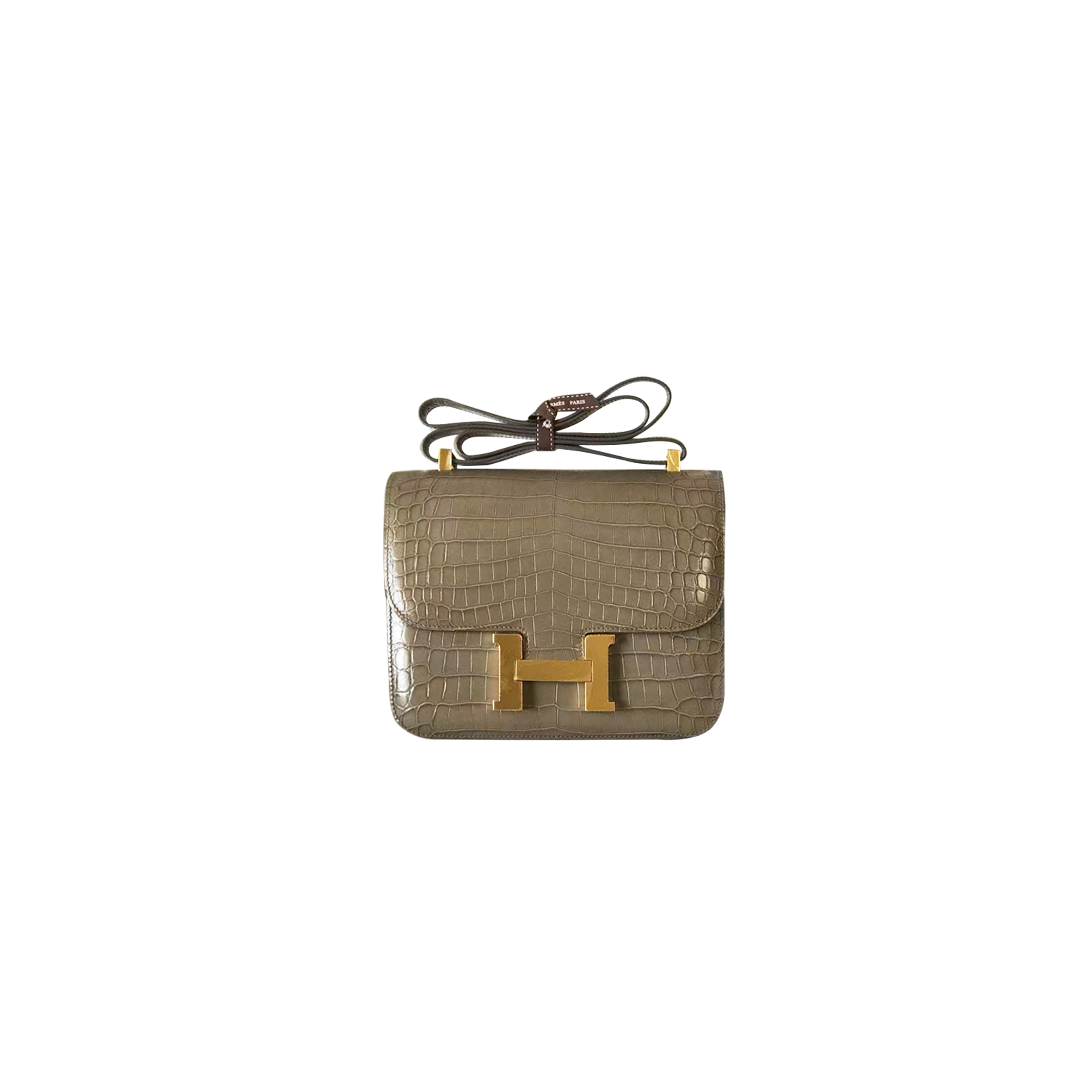H**mes retro epsom constance 18 gold hardware shoulder bag (19*18*13.5cm)